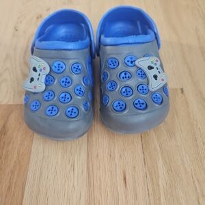 Kids Playful Blue and Gray Sandals